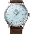 Orient Orient Automatic RA-AC0M14L3 (RA-AC0M14L30B)  RA-AC0M14L30B механические мужские часы голубой циферблат, браслет кожаный — вид спереди