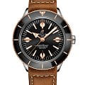Breitling Breitling Superocean Heritage '57 U10370121B1X1  U10370121B1X1 механические мужские часы черный циферблат, браслет кожаный — вид спереди