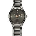Rado Rado True Automatic Diamonds R27243712 Automatic R27243712 механические женские часы черный циферблат, браслет высокотехнологичная керамика + титан — вид спереди