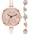 Anne Klein Anne Klein Box Set 5274RGST  5274RGST кварцевые женские часы золотой циферблат, браслет нержавеющая сталь с ip-покрытием — вид спереди