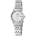 Orient Orient SZ43003W (SSZ43003W)  SSZ43003W кварцевые женские часы  белый циферблат, браслет  — вид спереди