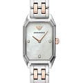 Emporio Armani Emporio Armani AR11146  AR11146 кварцевые женские часы перламутровый циферблат, браслет сталь с ip покрытием — вид спереди