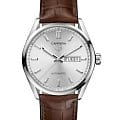 TAG Heuer TAG Heuer Carrera WBN2011.FC6484  WBN2011.FC6484 механические мужские часы серебристый циферблат, браслет кожаный — вид спереди
