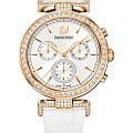 Swarovski Swarovski 5295369  5295369 кварцевые женские часы белый циферблат, браслет кожаный — вид спереди