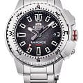 Orient Orient M-Force RA-AC0N01B (RA-AC0N01B10B)  RA-AC0N01B10B механические мужские часы черный циферблат, браслет нержавеющая сталь — вид спереди