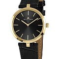 Jacques Lemans Jacques Lemans Classic 1-2024E  1-2024E кварцевые женские часы черный циферблат, браслет кожаный — вид спереди