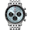 Breitling Breitling Navitimer B01 Chronograph 41 AB0139241C2A1  AB0139241C2A1 механические мужские часы голубой циферблат, браслет нержавеющая сталь — вид спереди