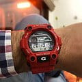 Casio Casio G-Shock G-7900A-4DR (G-7900A-4E) электронные мужские часы часы крупный план черный циферблата