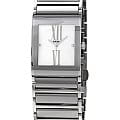 Rado Rado Integral Diamonds R20745722  R20745722 кварцевые женские часы белый циферблат, браслет сталь + керамические вставки — вид спереди