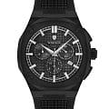 Wainer Wainer Venice WA.10200-B  WA.10200-B кварцевые мужские часы черный циферблат, браслет силикон — вид спереди