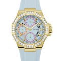 Guess Guess Selena GW0695L1  GW0695L1 кварцевые женские часы синий циферблат, браслет силикон — вид спереди