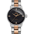 Rado Rado Coupole Classic R22875752 Classic R22875752 механические женские часы черный циферблат, браслет сталь + ceramos™ — вид спереди