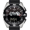 Tissot Tissot T-Touch Expert Solar Jungfraubahn T091.420.46.051.10 T Touch T0914204605110 кварцевые мужские часы черный циферблат, браслет кожа + текстиль — вид спереди