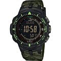 Casio Casio Pro Trek PRG-300CM-3E PRG PRG-300CM-3E электронные мужские часы черный циферблат, браслет пластик — вид спереди