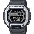Casio Casio Collection MWD-110H-8BVEF  MWD-110H-8BVEF кварцевые мужские часы черный циферблат, браслет пластик — вид спереди