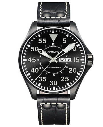Hamilton Khaki Aviation Pilot Day Date Auto H64785835