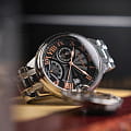 Earnshaw Earnshaw Barallier ES-8288-33,  англия мужские часы на браслете нержавеющая сталь боковой вид