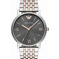 Emporio Armani Emporio Armani AR11121  AR11121 кварцевые мужские часы  черный циферблат, браслет нержавеющая сталь — вид спереди