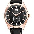 Wainer Wainer Classic WA.17100-C  WA.17100-C кварцевые мужские часы черный циферблат, браслет кожаный — вид спереди