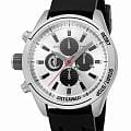 Just Cavalli Just Cavalli Cavaliere JC1G347P0015  JC1G347P0015 кварцевые мужские часы серебристый циферблат, браслет силикон — вид спереди