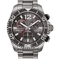 Certina Certina C013.417.44.087.00  C0134174408700 кварцевые мужские часы серый циферблат, браслет титановый — вид спереди
