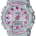 Casio Casio G-Shock GMA-S130NP-8A  GMA-S130NP-8A электронные женские часы  циферблат, браслет пластик — вид спереди