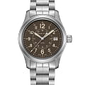 Hamilton Hamilton Khaki Field Quartz H68201193  H68201193 кварцевые мужские часы коричневый циферблат, браслет нержавеющая сталь — вид спереди