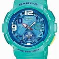 Casio Casio Baby-G BGA-190-3B  BGA-190-3B кварцевые женские часы синий циферблат, браслет пластик — вид спереди
