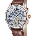 Earnshaw Earnshaw Longitude ES-8006-08  ES-8006-08 механические мужские часы серебристый циферблат, браслет кожаный — вид спереди