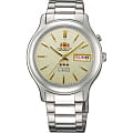Orient Orient AB05006W (FAB05006W)  FAB05006W  мужские часы желтый циферблат, браслет  — вид спереди