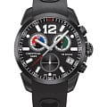 Certina Certina DS Rookie C016.417.17.057.01  C0164171705701 кварцевые мужские часы черный циферблат, браслет каучук — вид спереди