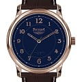 Нестеров Нестеров H0282C52-15B  H0282C52-15B кварцевые мужские часы синий циферблат, браслет кожаный — вид спереди