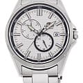 Orient Orient RA-AK0603S1  RA-AK0603S механические мужские часы белый циферблат, браслет нержавеющая сталь — вид спереди