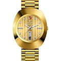 Rado Rado The Original Automatic Diamonds R12413703 Automatic R12413703 механические мужские часы золотой циферблат, браслет нержавеющая сталь с pvd-покрытием — вид спереди