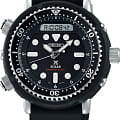 Seiko Seiko Prospex SNJ025P1  SNJ025P1 кварцевые мужские часы черный циферблат, браслет силикон — вид спереди