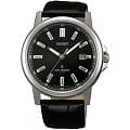 Orient Orient WE02006B (FWE02006B)  FWE02006B  мужские часы черный циферблат, браслет кожа + текстиль — вид спереди