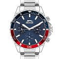 Slazenger Slazenger Multifunction SL.09.2065.2.03  SL.09.2065.2.03 кварцевые мужские часы синий циферблат, браслет суперметалл — вид спереди