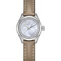 Hamilton Hamilton Jazzmaster Lady Quartz H32111890  H32111890 кварцевые женские часы перламутровый циферблат, браслет кожаный — вид спереди