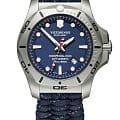 Victorinox Victorinox I.N.O.X. Professional Diver 241843  241843 кварцевые мужские часы синий циферблат, браслет тканевый — вид спереди