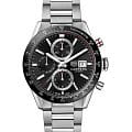 TAG Heuer TAG Heuer Carrera CBM2110.BA0651  CBM2110.BA0651 механические мужские часы черный циферблат, браслет нержавеющая сталь — вид спереди