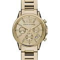 Armani Exchange Armani Exchange Cayde  AX4327  AX4327 кварцевые женские часы золотой циферблат, браслет сталь с ip покрытием — вид спереди