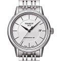 Tissot Tissot Carson Powermatic 80 T085.407.11.011.00 Carson T0854071101100 механические мужские часы белый циферблат, браслет нержавеющая сталь — вид спереди
