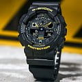 Casio GA-100CY-1A мужские часы застежка крупным планом