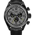 Aviator Aviator Airacobra P45 Chrono V.2.25.5.174.4  V.2.25.5.174.4 кварцевые мужские часы серый циферблат, браслет кожаный — вид спереди