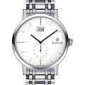 Wainer Wainer WA.01881-E  WA.01881-E кварцевые мужские часы белый циферблат, браслет нержавеющая сталь — вид спереди