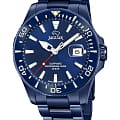 Jaguar Jaguar Executive Diver J987/1  J987/1 кварцевые мужские часы синий циферблат, браслет нержавеющая сталь с pvd-покрытием — вид спереди
