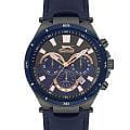 Slazenger Slazenger SL.09.6558.2.04  SL.09.6558.2.04 кварцевые мужские часы черный циферблат, браслет кожаный — вид спереди