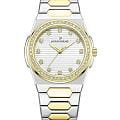Jacques Philippe Jacques Philippe Bellus JPQLS727328YG  JPQLS727328YG кварцевые женские часы перламутровый циферблат, браслет нержавеющая сталь с pvd-покрытием — вид спереди