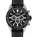 Jacques Lemans Jacques Lemans Sport 1-2140A  1-2140A кварцевые мужские часы  черный циферблат, браслет кожаный — вид спереди