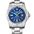 Breitling Breitling Avenger II GMT A32390111C1A1  A32390111C1A1 механические мужские часы синий циферблат, браслет нержавеющая сталь — вид спереди